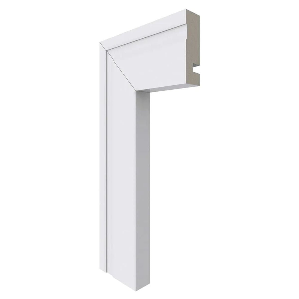 Guarnição Poliestireno Branco BR 240cm Modelo 455 50x16mm Santa Luzia