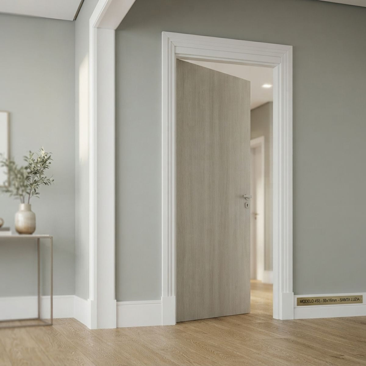 Guarnição Poliestireno Branco BR 240cm Modelo 455 50x16mm Santa Luzia