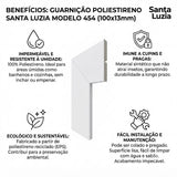 Guarnição Poliestireno Branco BR 240cm Modelo 454 100x13mm Santa Luzia