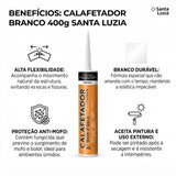 Calafetador Branco 400g Santa Luzia