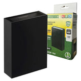 Arandela Led Quadre 3000k Preto Taschibra