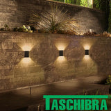 Arandela Led Quadre 3000k Preto Taschibra