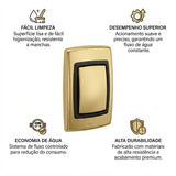 Acabamento Válvula Hydra Luxo 4900 Dourado Deca