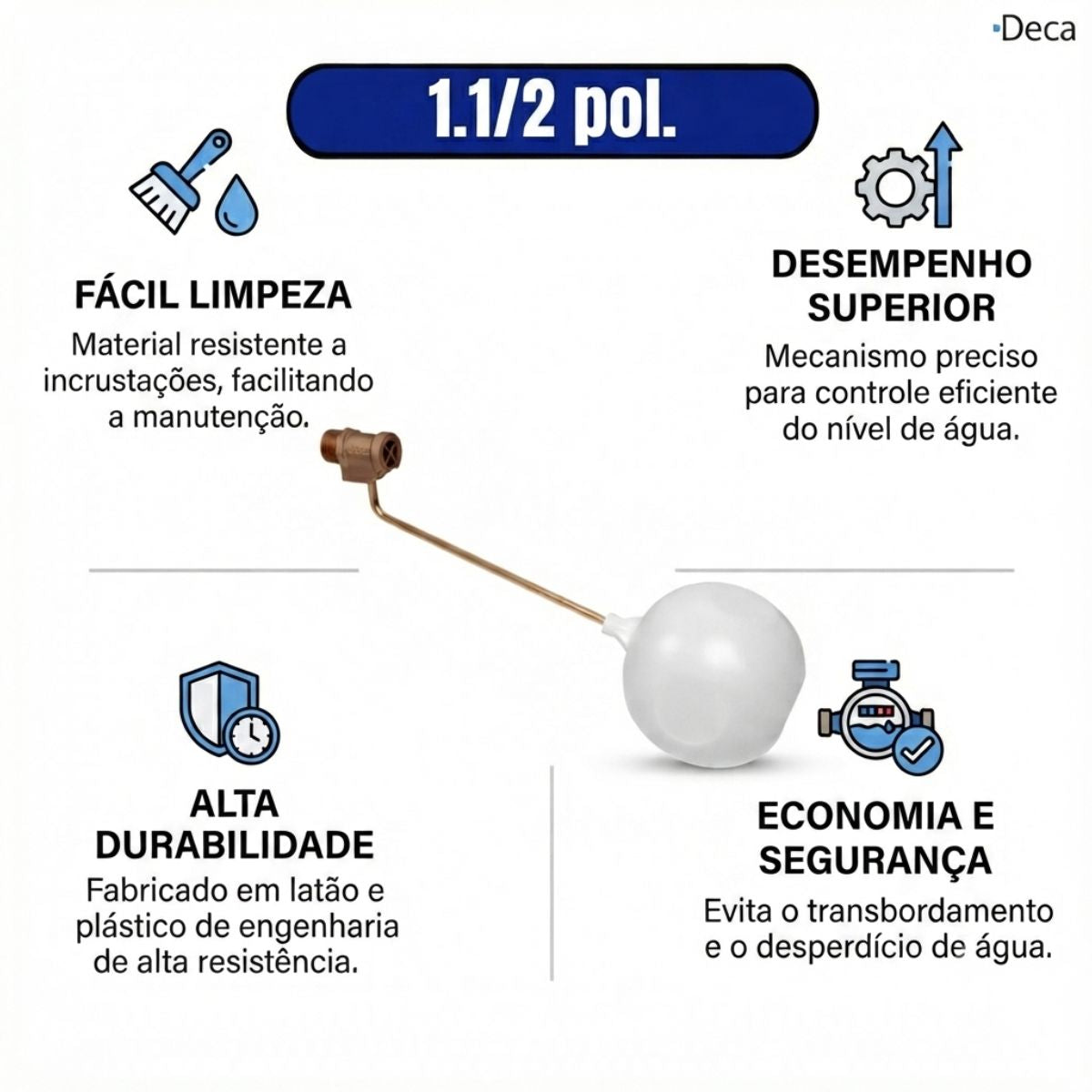 Torneira Boia 1350 B 1.1/2" Deca
