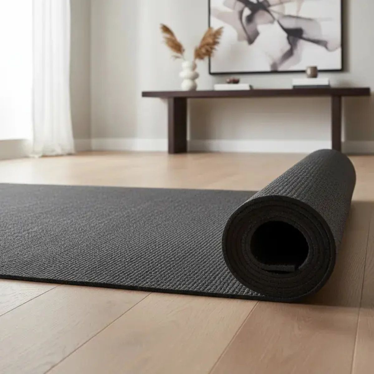 Tapete de Yoga Yogakap Cinza 60cm x 166cm Kapazi