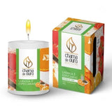 Vela Perfumada Premium 60g Laranja E Especiarias Chama de Ouro