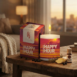 Vela Aromática 60g Happy Hour By Gi Barros Aroma Relaxante Chama de Ouro