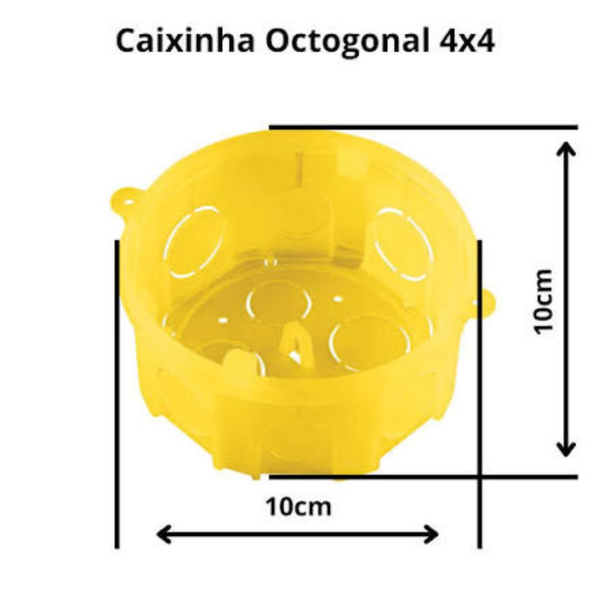 Caixa de Embutir 4x4 Octogonal Tramontina