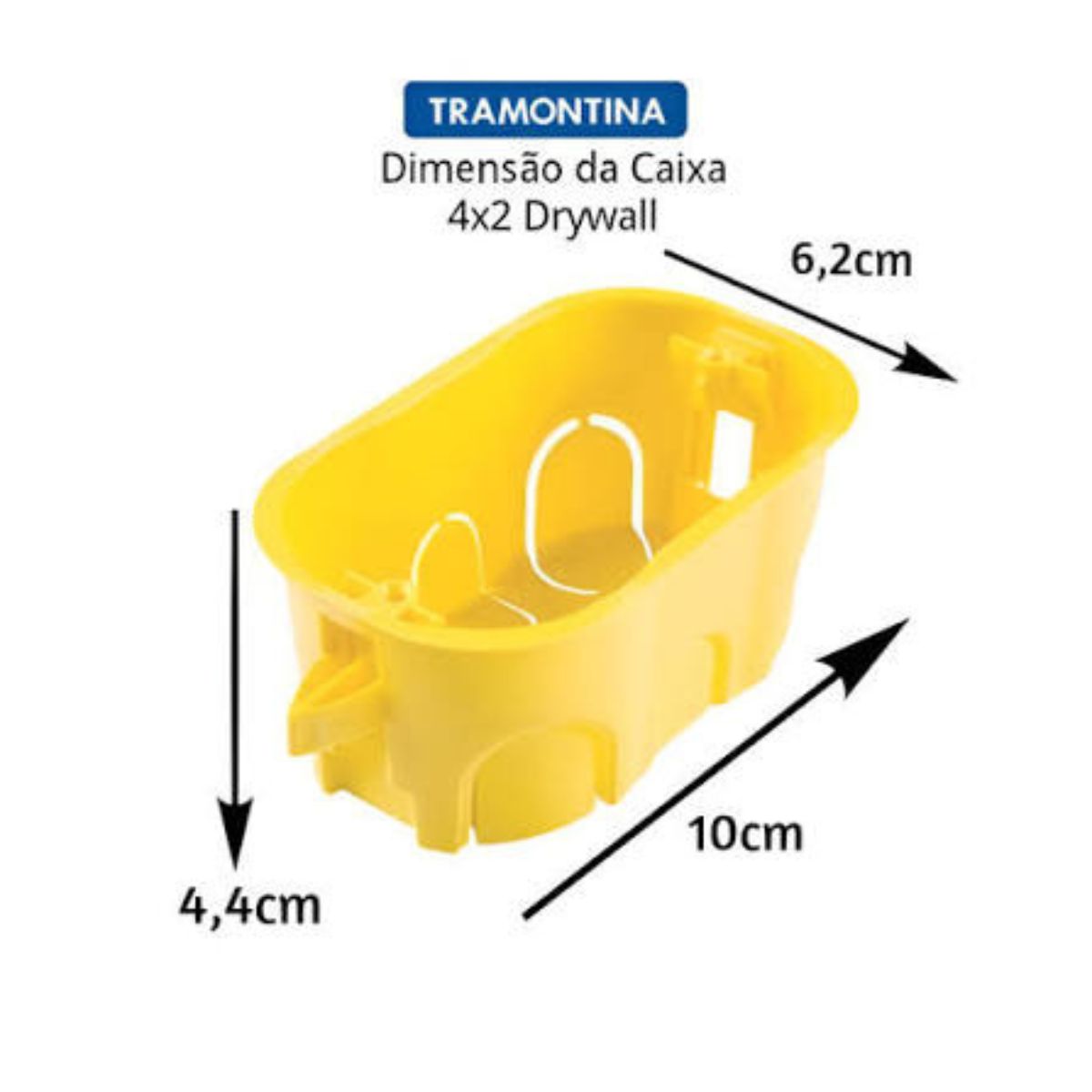 Caixa de Embutir 4x2 para Drywall e Gesso Tramontina