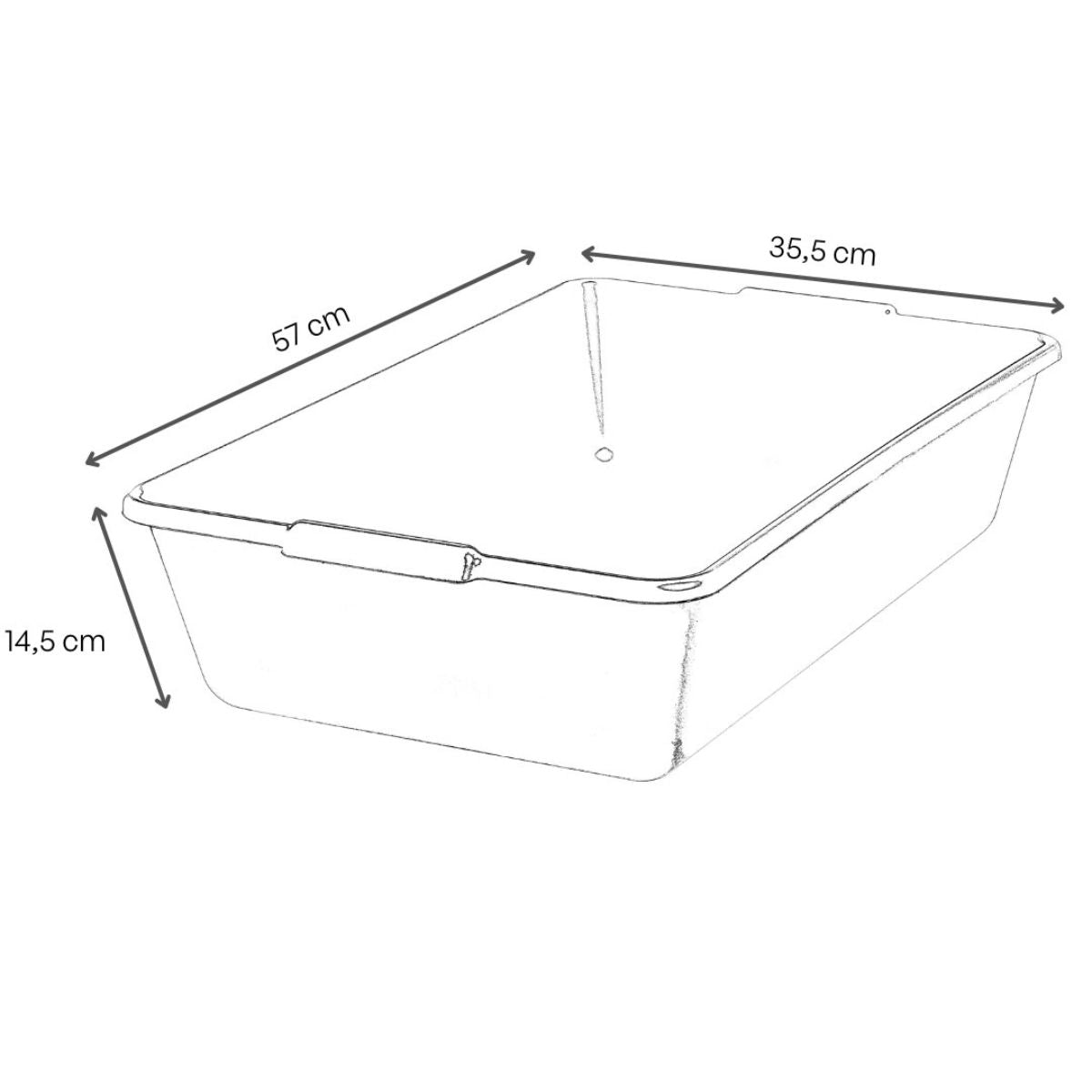 Caixa Para Massa 20lt Cinza Dtools