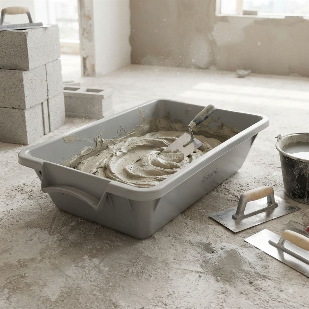 Caixa Para Massa 20lt Cinza Dtools