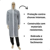 Capa de Chuva Manga e Capuz Transparnte GG Nikokit