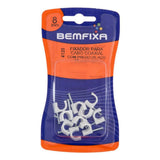 Cartela Fixa Cabo 08mm Branco BemFixa