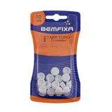 Cartela Tapa Furo 10mm Branco BemFixa