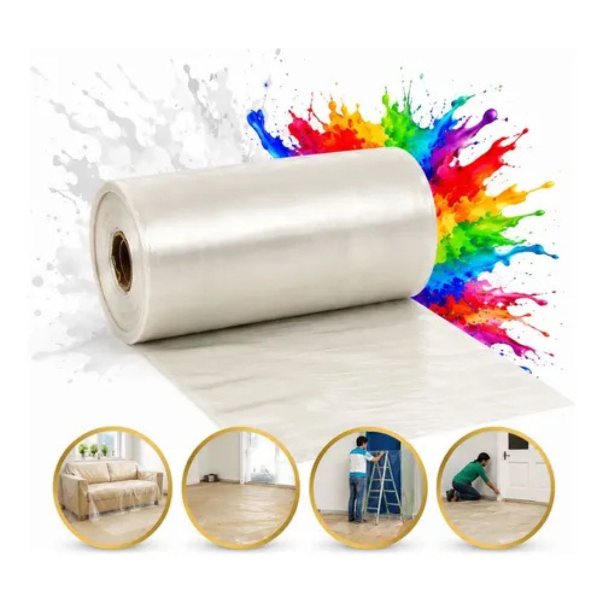 Lona Transparente Combate 4m de Largura 100 Micras