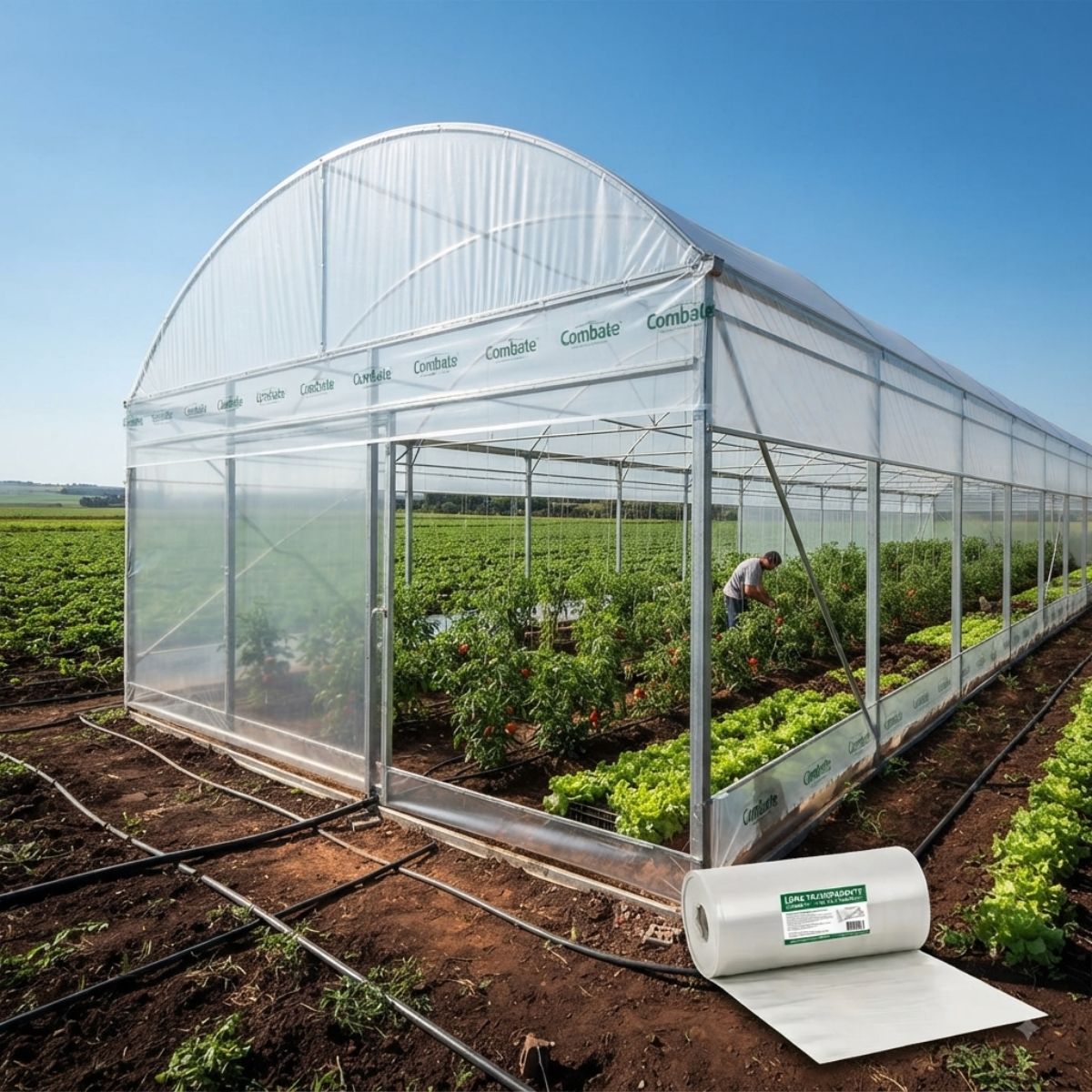 Lona Transparente Combate 4m de Largura 100 Micras