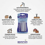 Cartela Prego de Aço 3,00 x 50mm sem Cabeça 10 Peças BemFixa