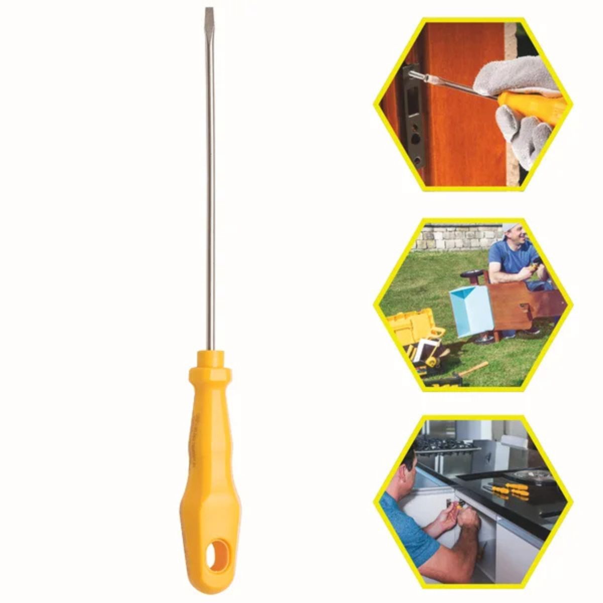 Chave de Fenda Ponta Chata 8 x 200 mm – 5/16" x 8" Tramontina