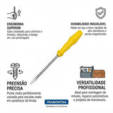 Chave de Fenda Ponta Chata 5 x 100 mm – 3/16" x 4" Tramontina