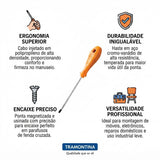 Chave de Fenda Cruzada 3 x 150 mm – 1/8" x 6" Tramontina
