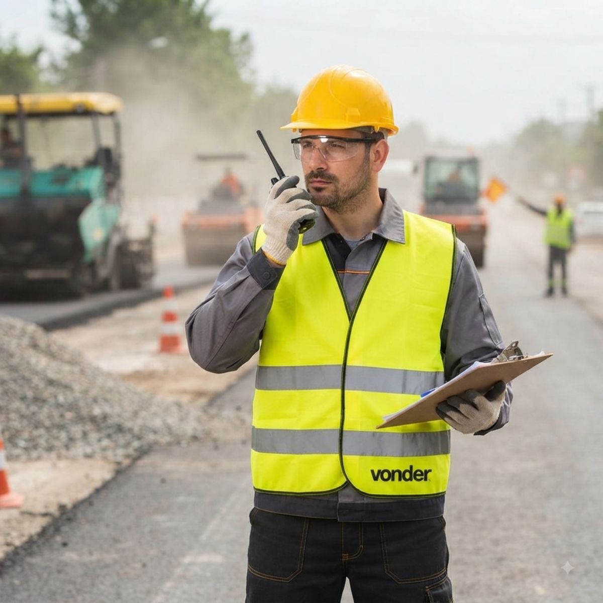 Colete S/Bolso Amarelo Cv100 Vonder