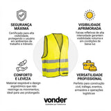 Colete S/Bolso Amarelo Cv100 Vonder