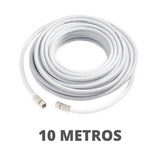 Conjunto Cabo Coaxial 10 Metros RT Comercial