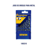 Jogo de Brocas de Aço Rápido com 9 Peças 2 a 8 mm Irwin
