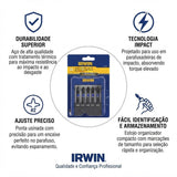 Conjunto 5 Bits Impact Fenda Irwin