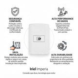 Conjunto Tomada RJ45 Imperia Iriel