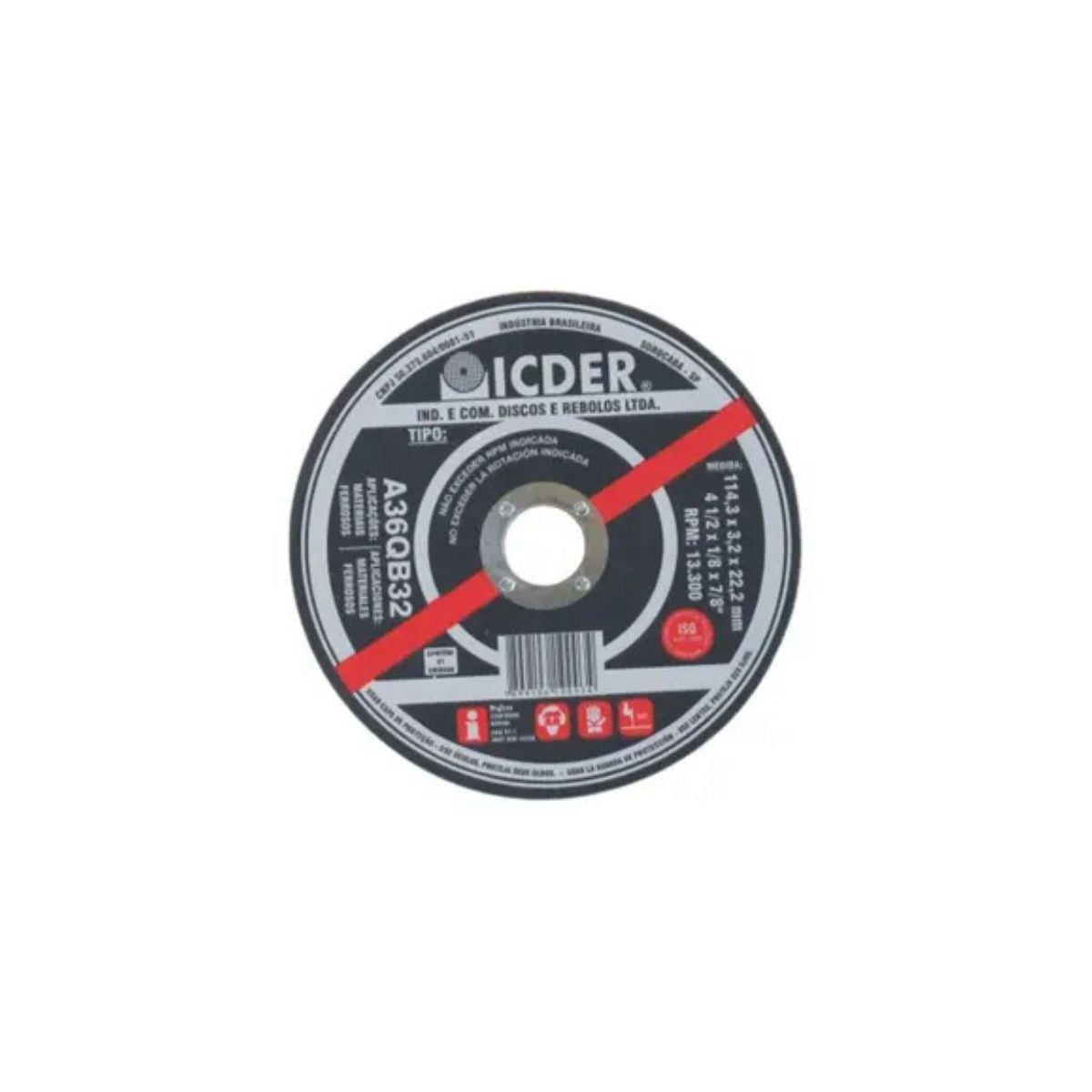 Disco de Corte para Ferro 7" com 2 Telas Worker