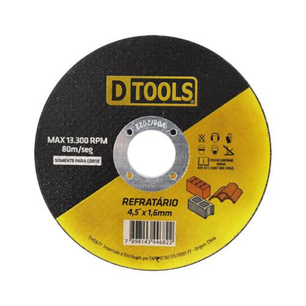 Disco Refratario 4,5 X 1,6mm Dtools