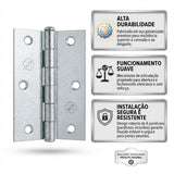 Dobradiça 850 Pino Solto 2.1/2" Zincada Silvana