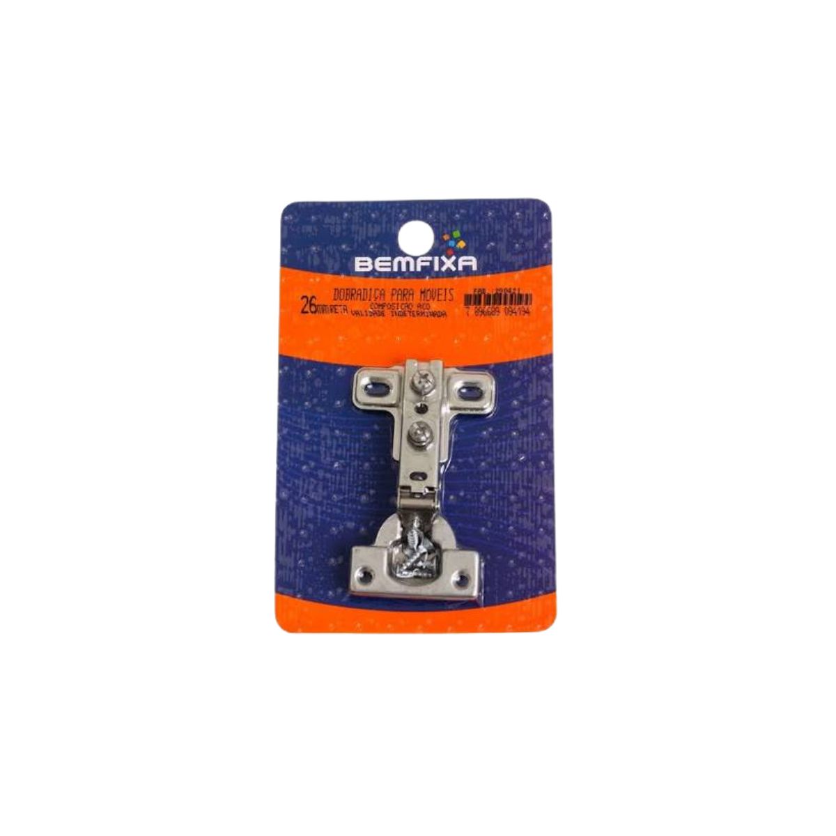 Dobradiça Reta para Móveis 26mm BemFixa