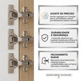 Dobradiça Curva para Móveis 26mm BemFixa