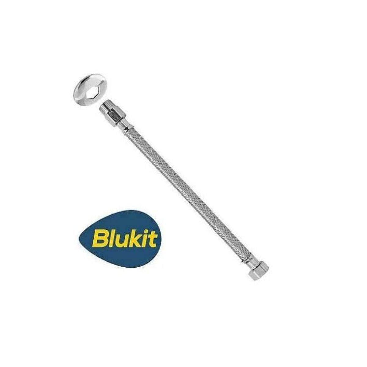 Engate Flexível Inox Maior Vazão M x F 1/2" 50cm Blukit