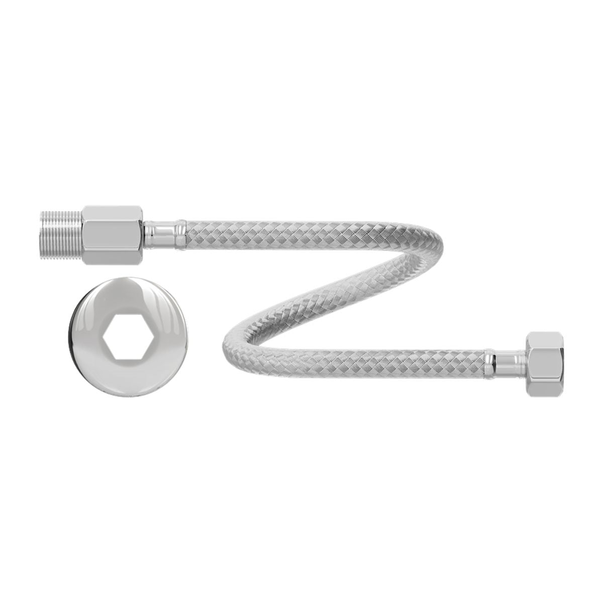 Engate Flexível Aço Inox M x F 1/2" 40cm Censi