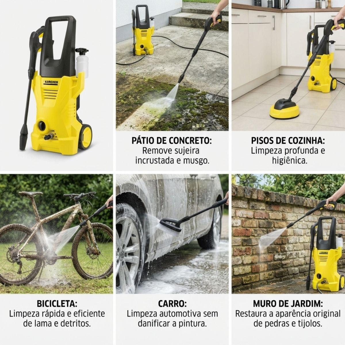 Lavadora de Alta Pressão Acqua Jet 1830PSI 1500W Kärcher