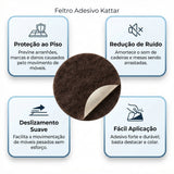 Feltro Adesivo para Móveis Redondo 32 mm Kattar