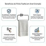 Porta Toalha Pequeno Nova Drops Jackwal