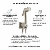 Gatilho para Ducha Higiênica Luxo com Suporte Escovado Censi
