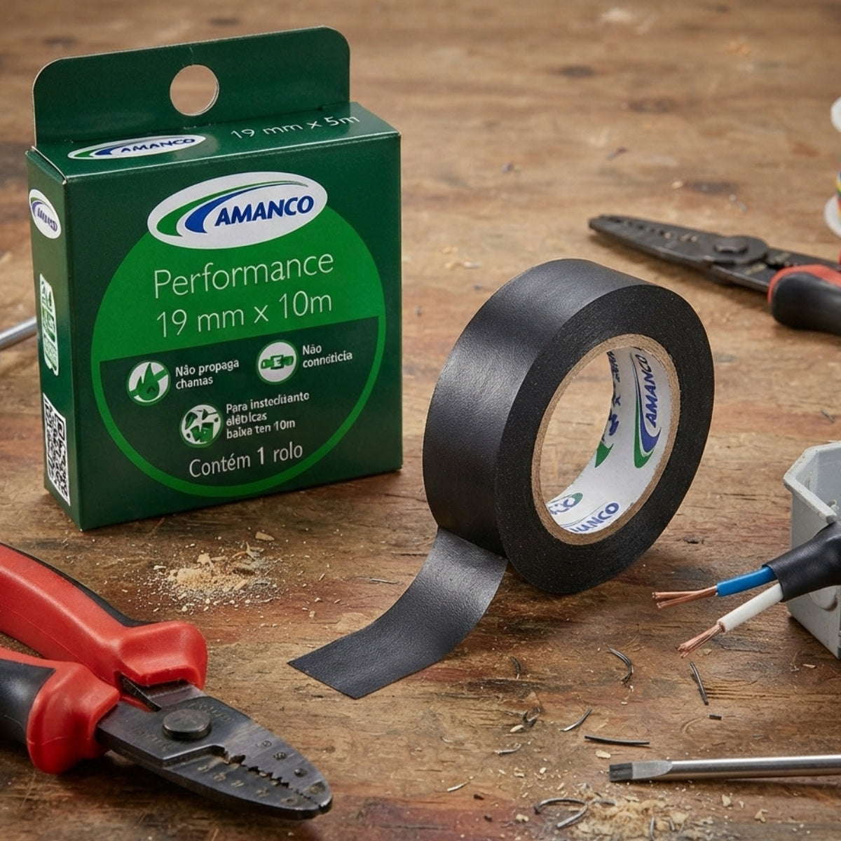 Fita Isolante Performance 19mm x 10m Amanco
