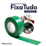 Fita Dupla Face Transparente 19mm x 2m Atlas