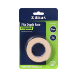 Fita Dupla Face Espuma 19mm x 2m Atlas