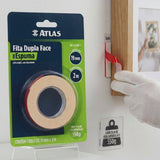 Fita Dupla Face Espuma 19mm x 2m Atlas