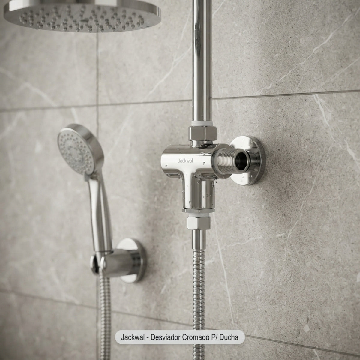 Desviador Cromado para Ducha Jackwal