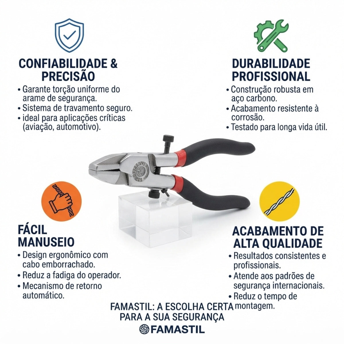Alicate Travador 25768 180mm 7" Famastil