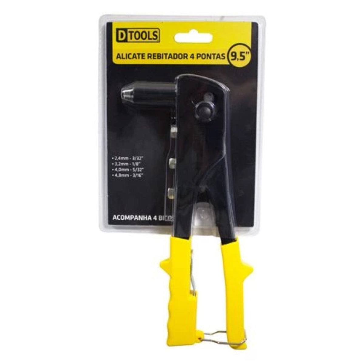 Alicate Rebitador 4 Pontas 9,5 Dtools