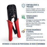 Alicate Crimpar RJ11/RJ45 Interneed