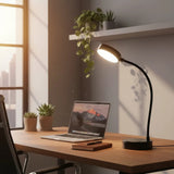 Luminária de Mesa LED Puck Recarregável Preto Taschibra